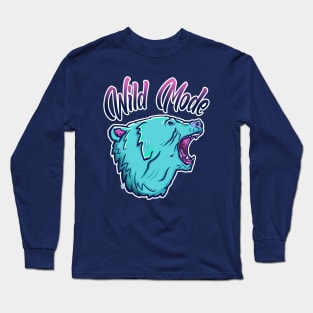 Wild Mode Strong Bear Long Sleeve T-Shirt